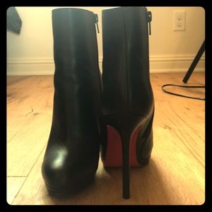 Christian Louboutin Black Boots w/platform size 36